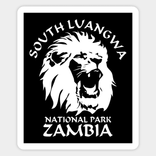 Roaring Lion Face - South Luangwa Magnet